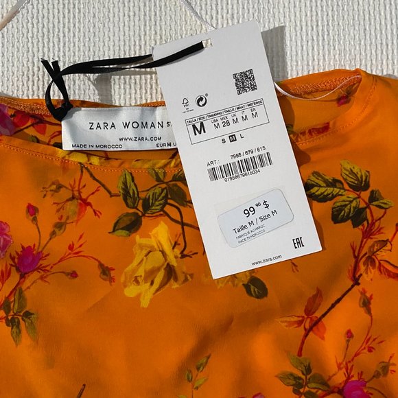 New With Tags: Zara Blouse - Size Medium - Picture 2 of 2